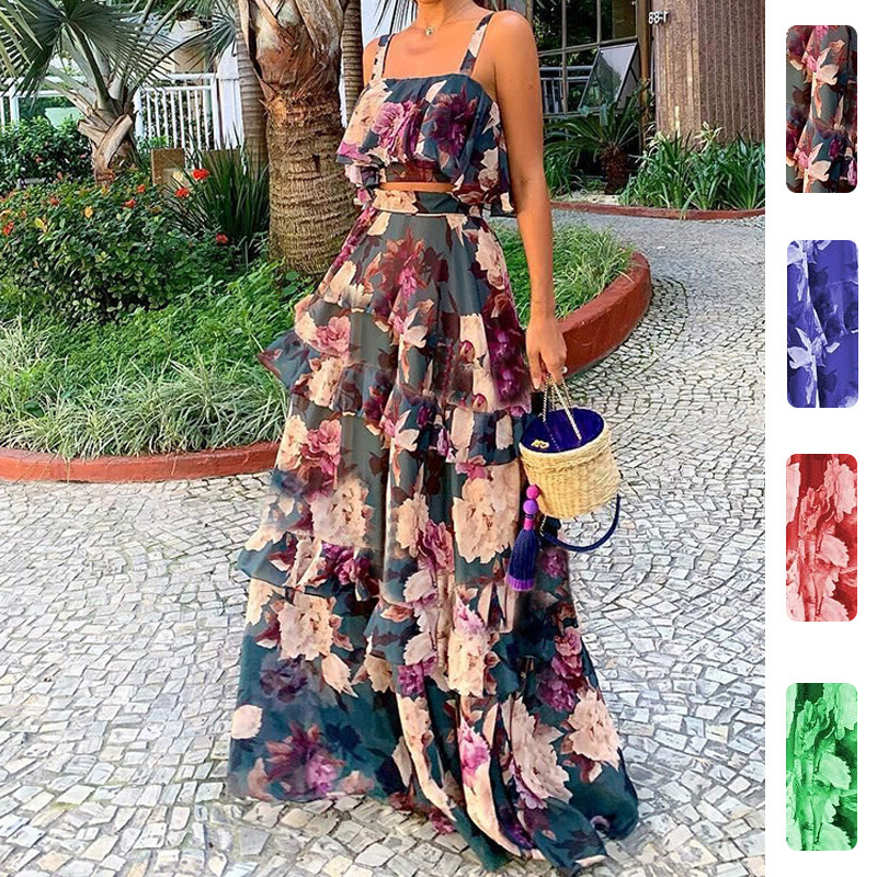 Women's Two Piece Outfits Flor - đánh giá và giá Romper Floral Print