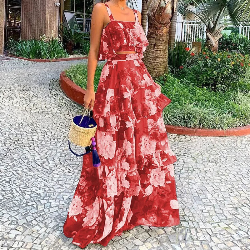 Women's Two Piece Outfits Flor - đánh giá và giá Romper Floral Print