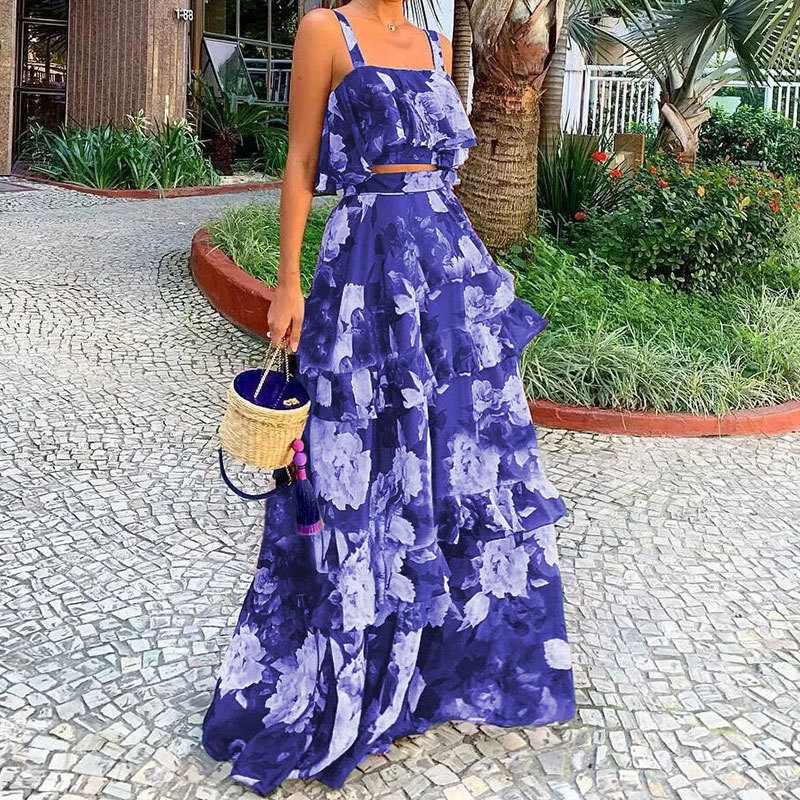 Women's Two Piece Outfits Flor - đánh giá và giá Romper Floral Print