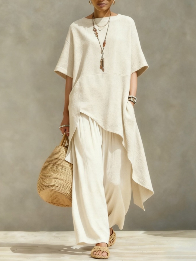 Women Cotton Linen Pant Sets 2 - đánh giá và giá Linen Pant Wide