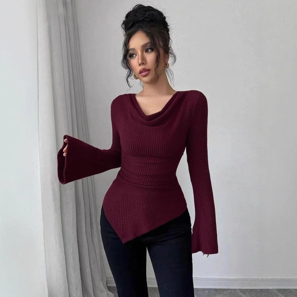 Women's Blouse Longsleeve Soli - đánh giá và giá Blouse Off Shoulder