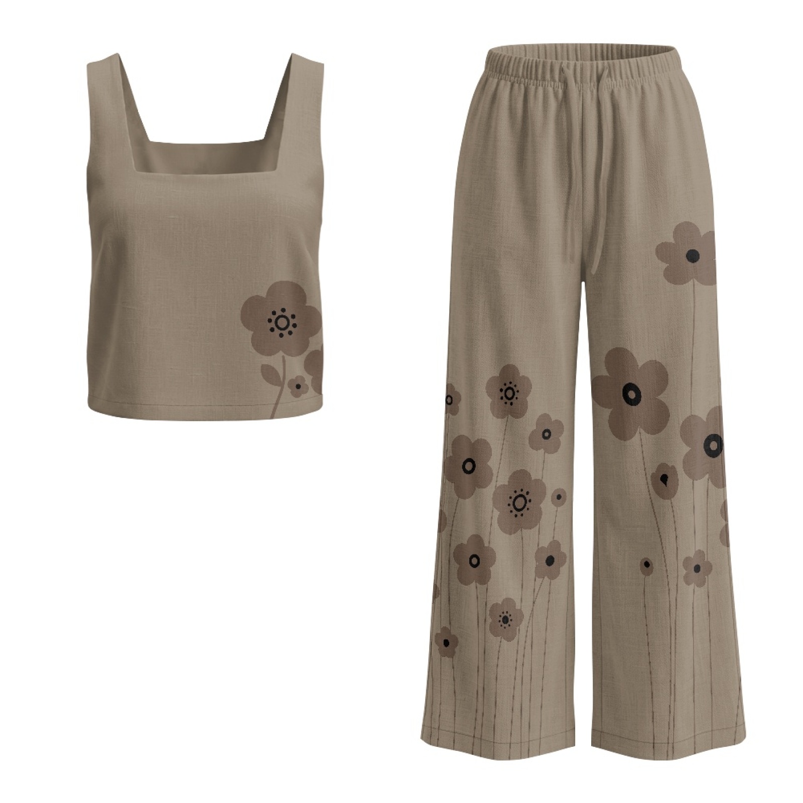 INSTANTARTS Women’s Linen Vest - đánh giá và giá Linen Pant Wide