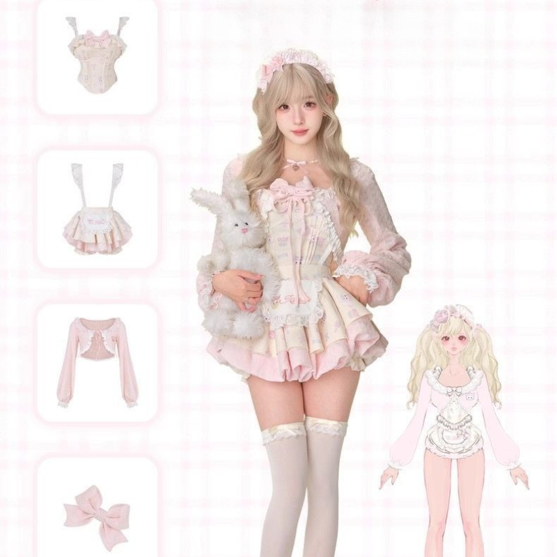 Japanese Sweet Lolita Style 3  - đánh giá và giá Crop Top Crochet