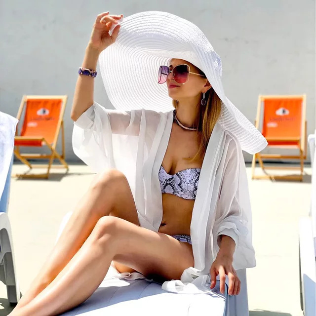 Oversized Beach Straw Hats for - đánh giá và giá Hat Floppy Wide