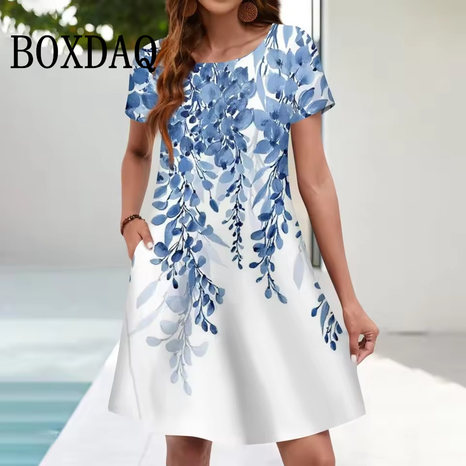 Women'S Casual Sundress Loose  - đánh giá và giá Romper Floral Print