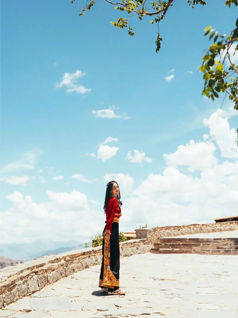 Traditional Tibetan Dress Wrap - đánh giá và giá Linen Dress Wrap