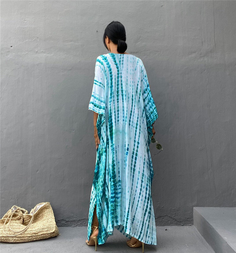 Plus Size Women Beachwear Long - đánh giá và giá Cover Up Kaftan