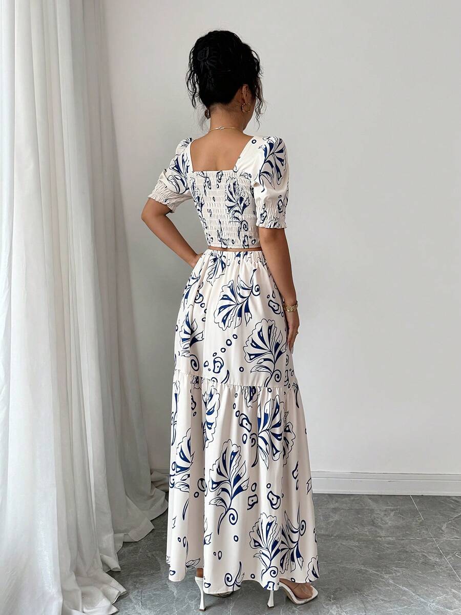 2026 Women Summer Two Piece Ou - đánh giá và giá Romper Floral Print