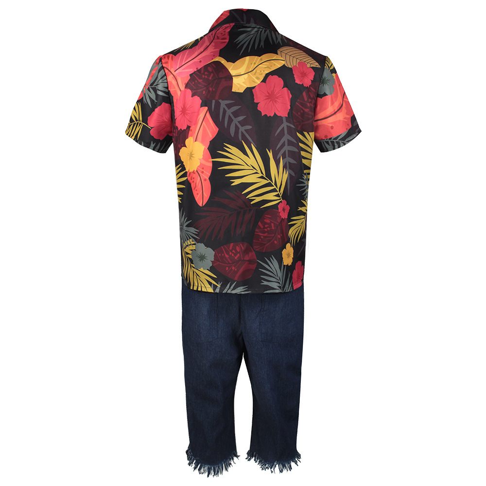 Men's Tropical Floral Shirt &  - đánh giá và giá Shorts Denim Frayed