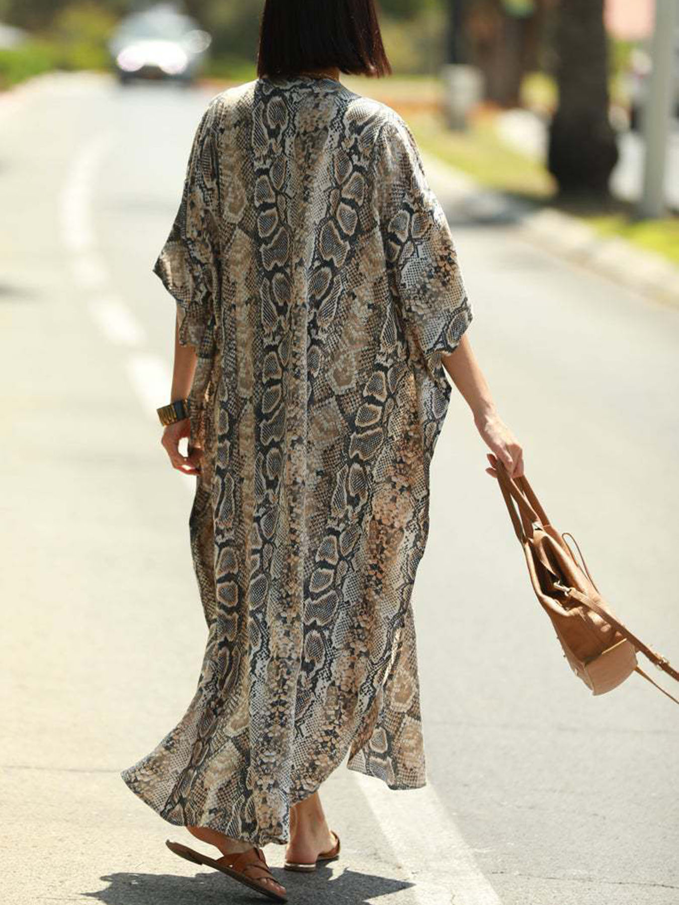 Bohemian Print Beach Cover-Up  - đánh giá và giá Cover Up Kaftan
