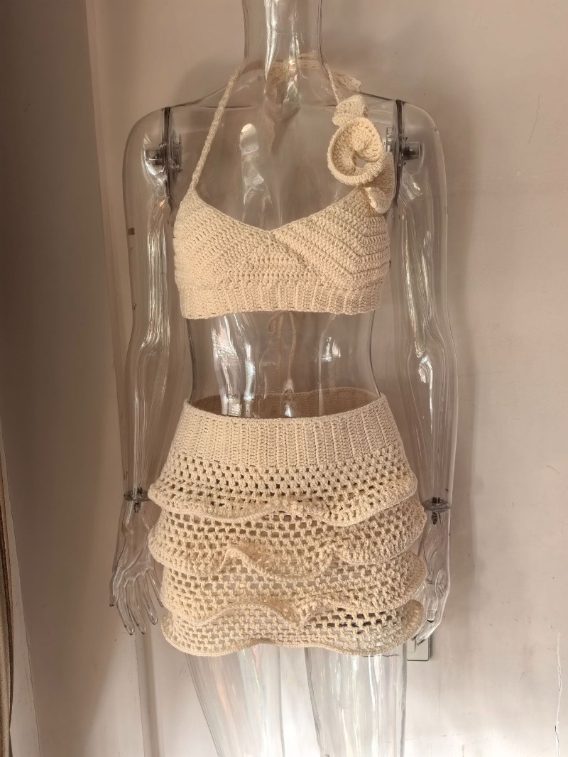 Women Hand Crochet Knitted Ruf - đánh giá và giá Crop Top Crochet