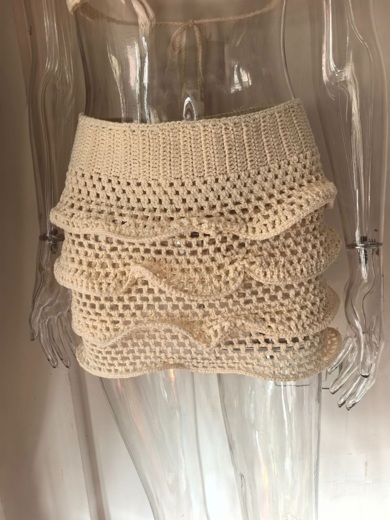 Women Hand Crochet Knitted Ruf - đánh giá và giá Crop Top Crochet