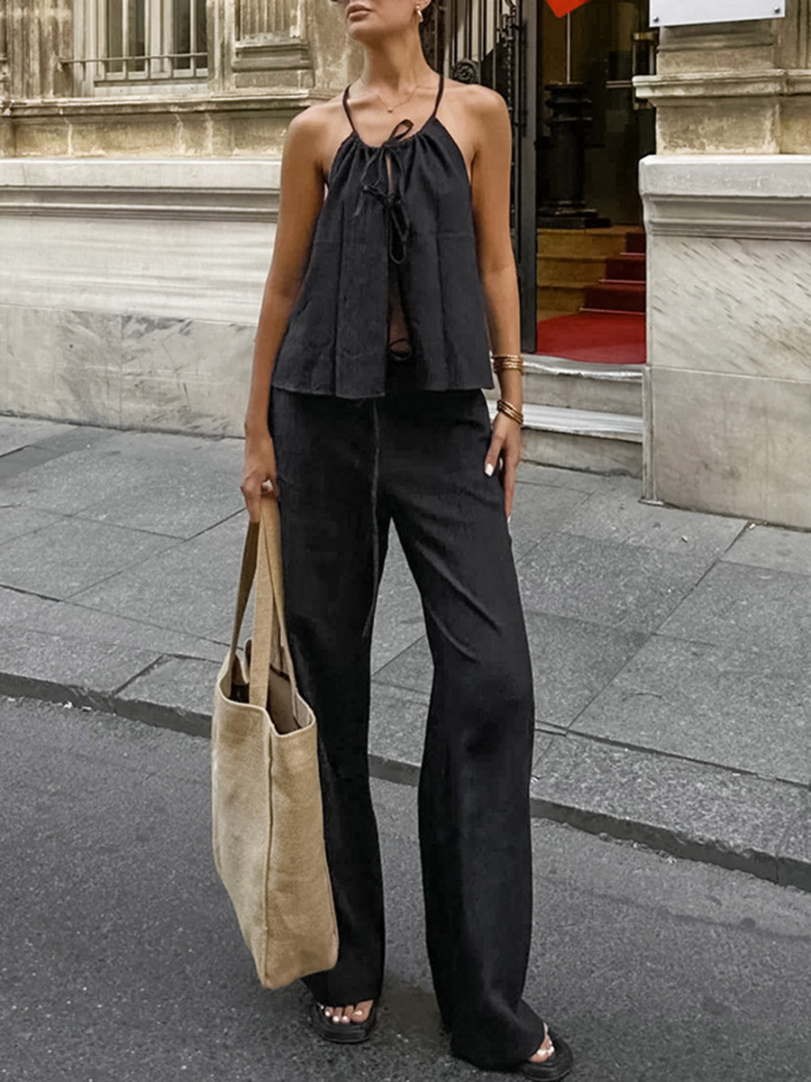 2026 Women Two Piece Set Women - đánh giá và giá Linen Pant Wide