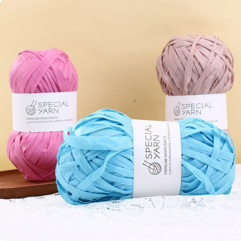 100g/pcs Raffia Flat Yarn for  - đánh giá và giá Crochet Bag Raffia