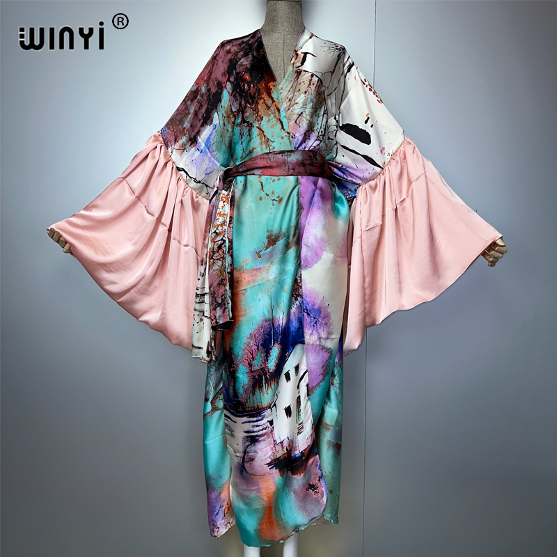 WINYI Summer Kimono party dres - đánh giá và giá Cover Up Kaftan