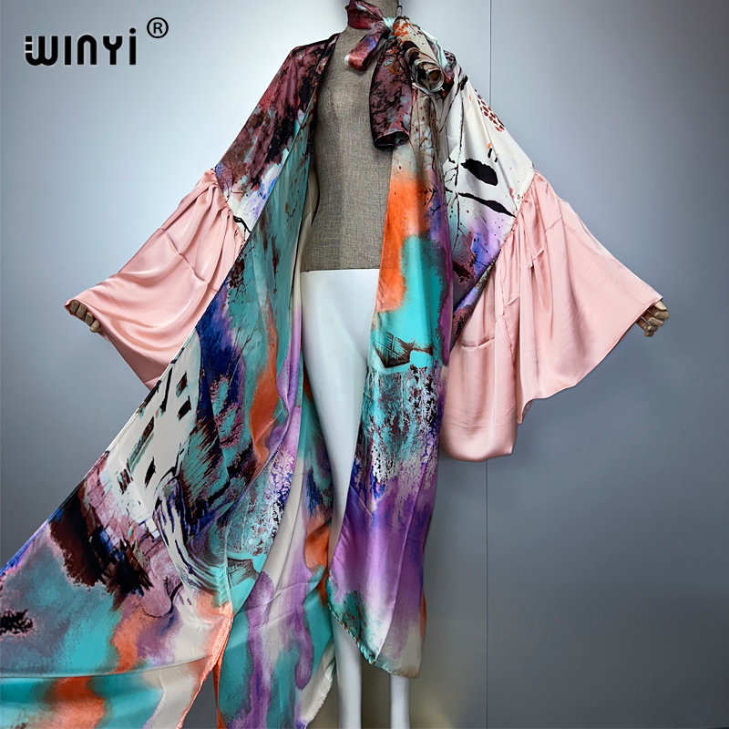 WINYI Summer Kimono party dres - đánh giá và giá Cover Up Kaftan