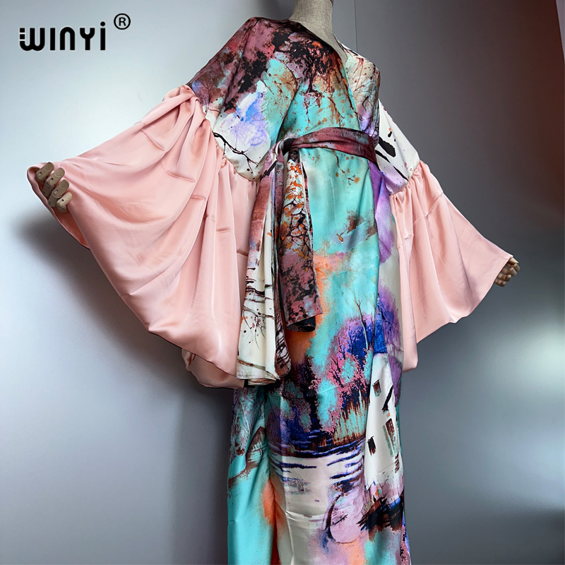 WINYI Summer Kimono party dres - đánh giá và giá Cover Up Kaftan