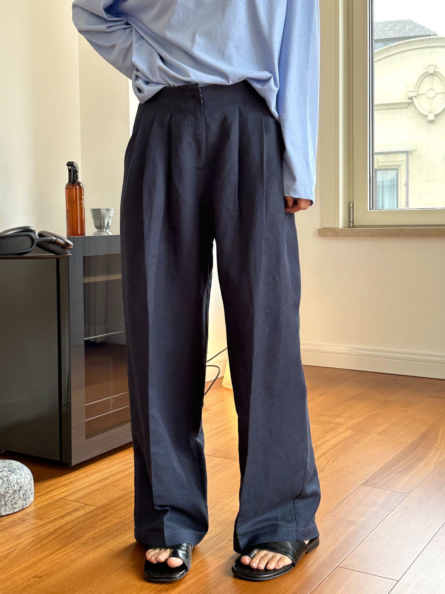 Casual Linen Wide Leg Pants Pl - đánh giá và giá Linen Pant Wide