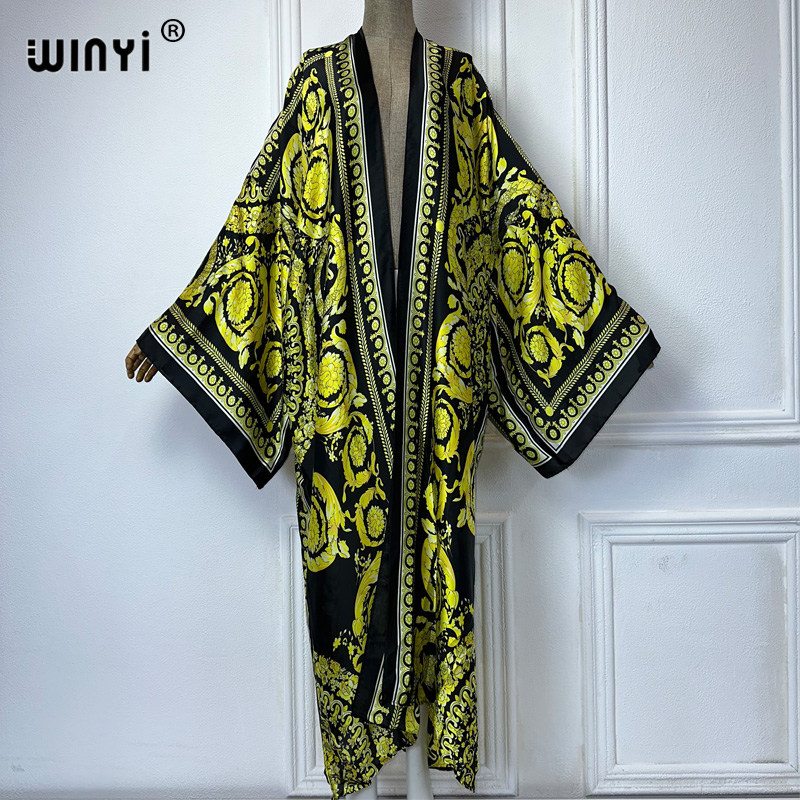WINYI Africa boho print Kimono - đánh giá và giá Cover Up Kaftan