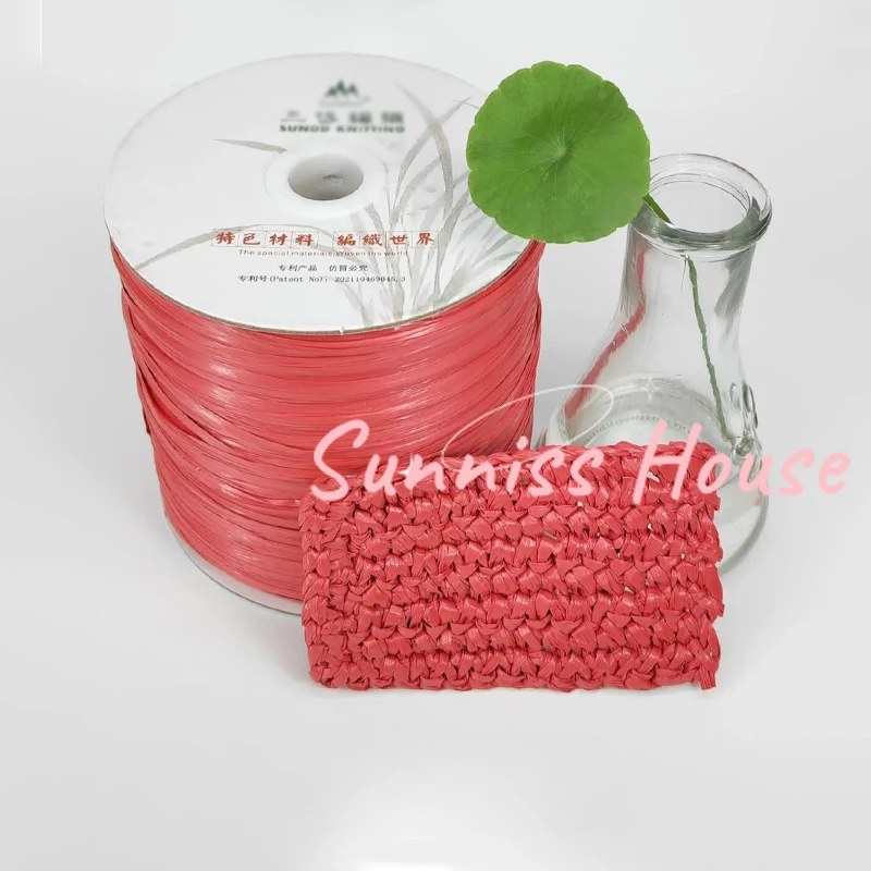 600M Matte Raffia Yarn，330g Ar - đánh giá và giá Crochet Bag Raffia