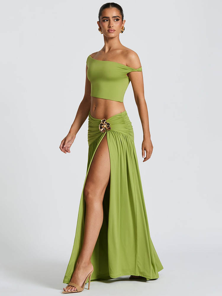 Mozision Elegant Dress Set Wom - đánh giá và giá Crop Top Crochet