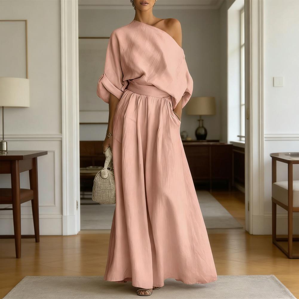 Women Blouse Pants Set Elegant - đánh giá và giá Blouse Off Shoulder