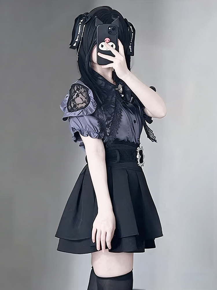 Gothic Style Shoulder Bared Sh - đánh giá và giá Blouse Off Shoulder