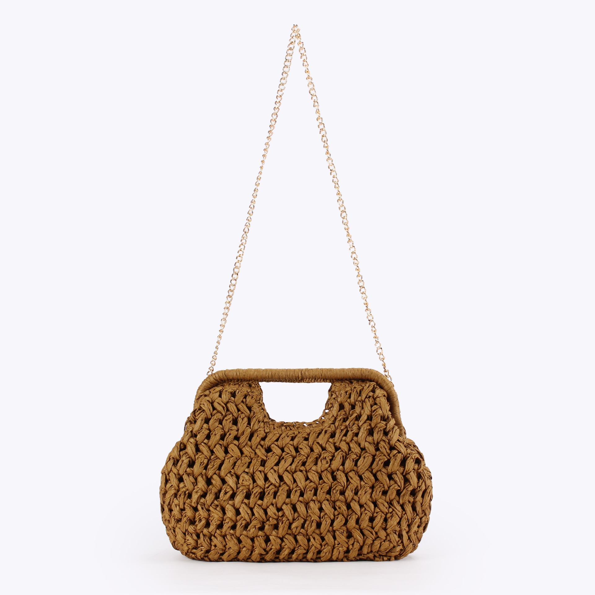 Elegant Ladies Chain Hand Knit - đánh giá và giá Crochet Bag Raffia