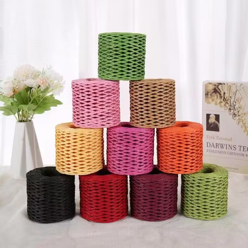 190g Raffia Yarn, Straw Paper  - đánh giá và giá Crochet Bag Raffia