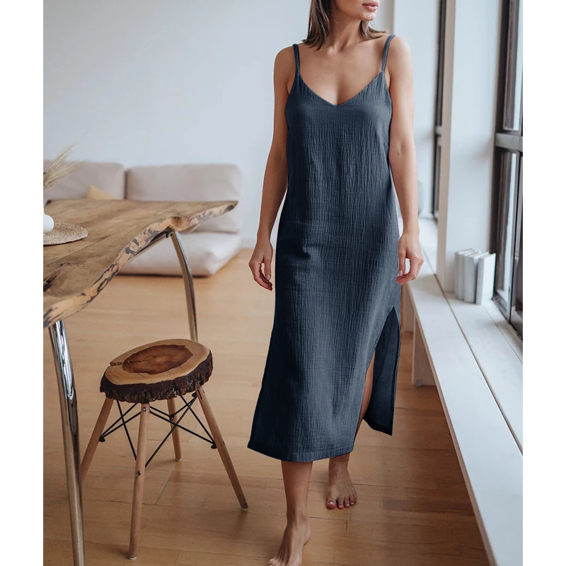 Muslin 100% Bông Gạc Nữ ĐầM Gợ - đánh giá và giá Linen Dress Wrap