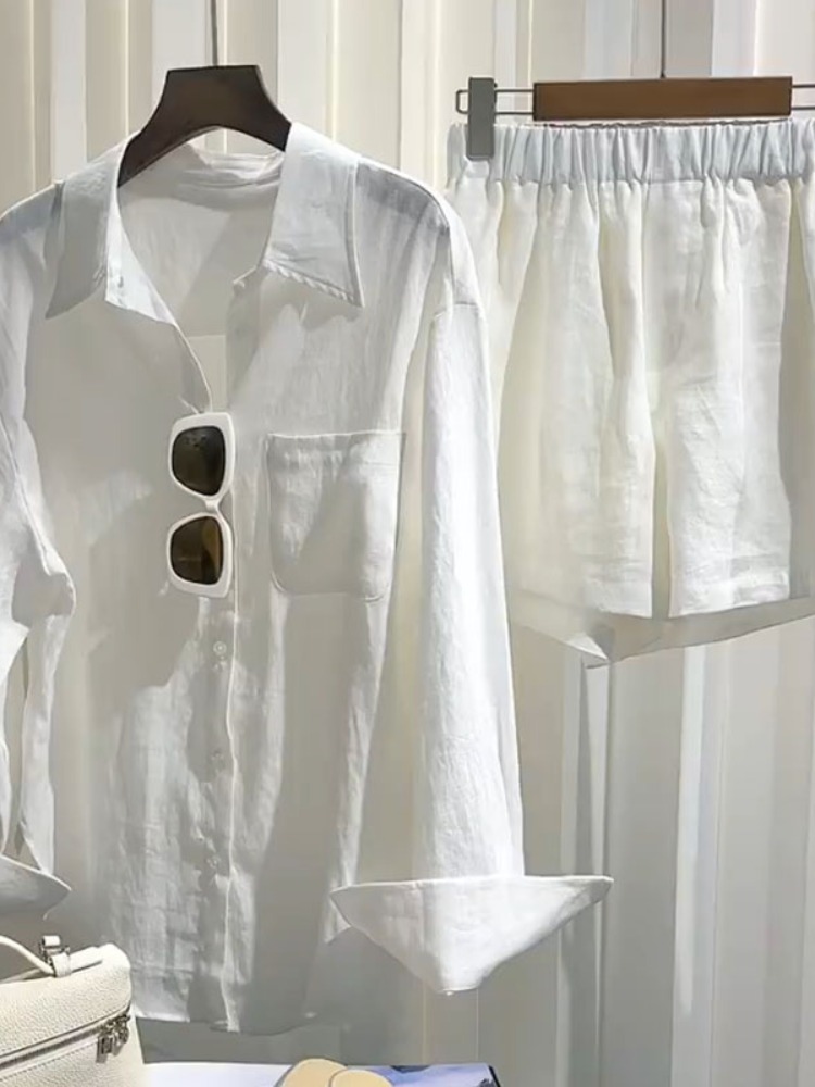 Summer Women's Linen Shirt Set - đánh giá và giá Linen Pant Wide