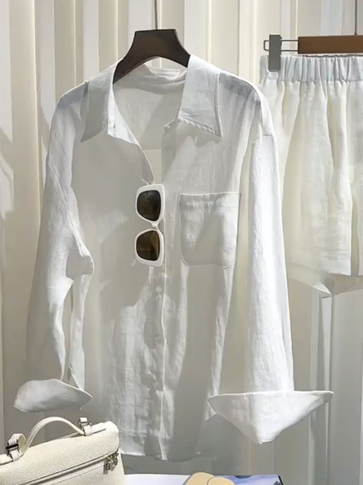 Summer Women's Linen Shirt Set - đánh giá và giá Linen Pant Wide