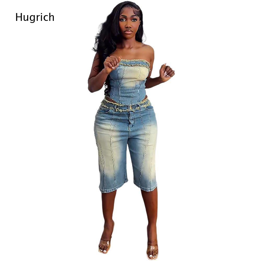 Ladies Washed Strapless Crop T - đánh giá và giá Shorts Denim Frayed