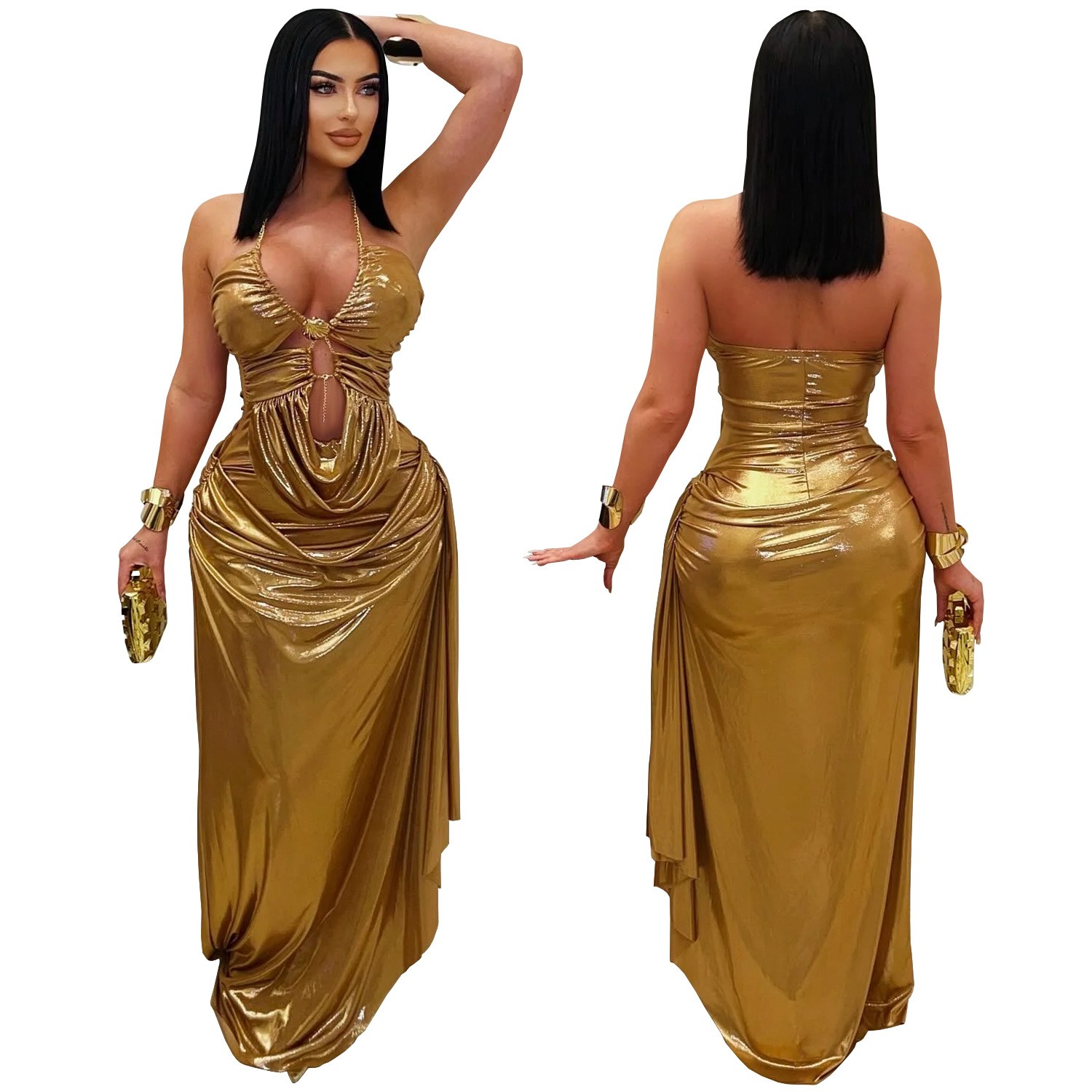 Prom Dress Evening Wedding Gue - đánh giá và giá Maxi Dress Halter