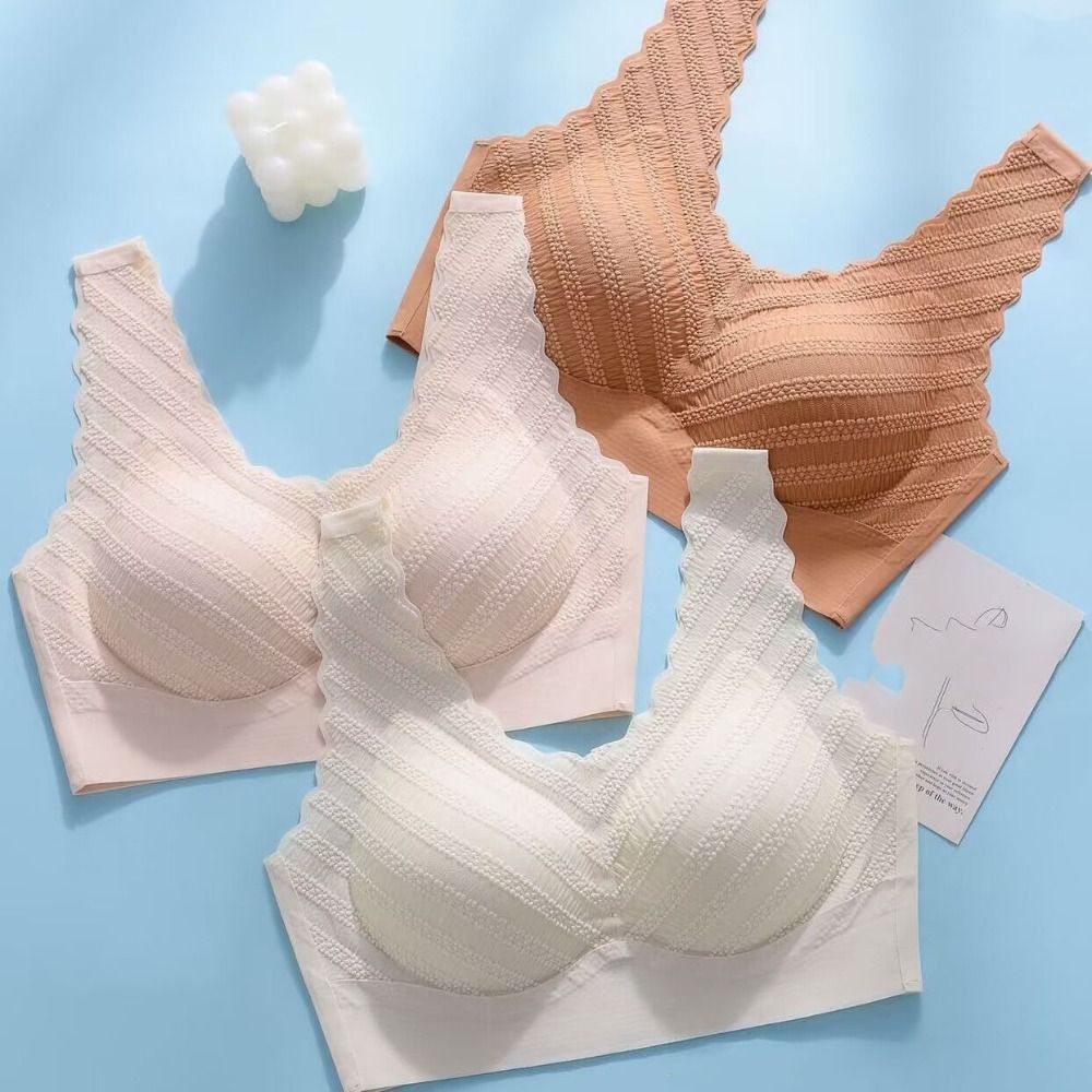 Seamless Bubble Lace Bra Widen - đánh giá và giá Bralette Triangle Set