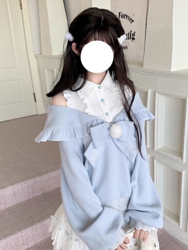 Kawaii Soft Girl Lolita 2 Piec - đánh giá và giá Blouse Off Shoulder