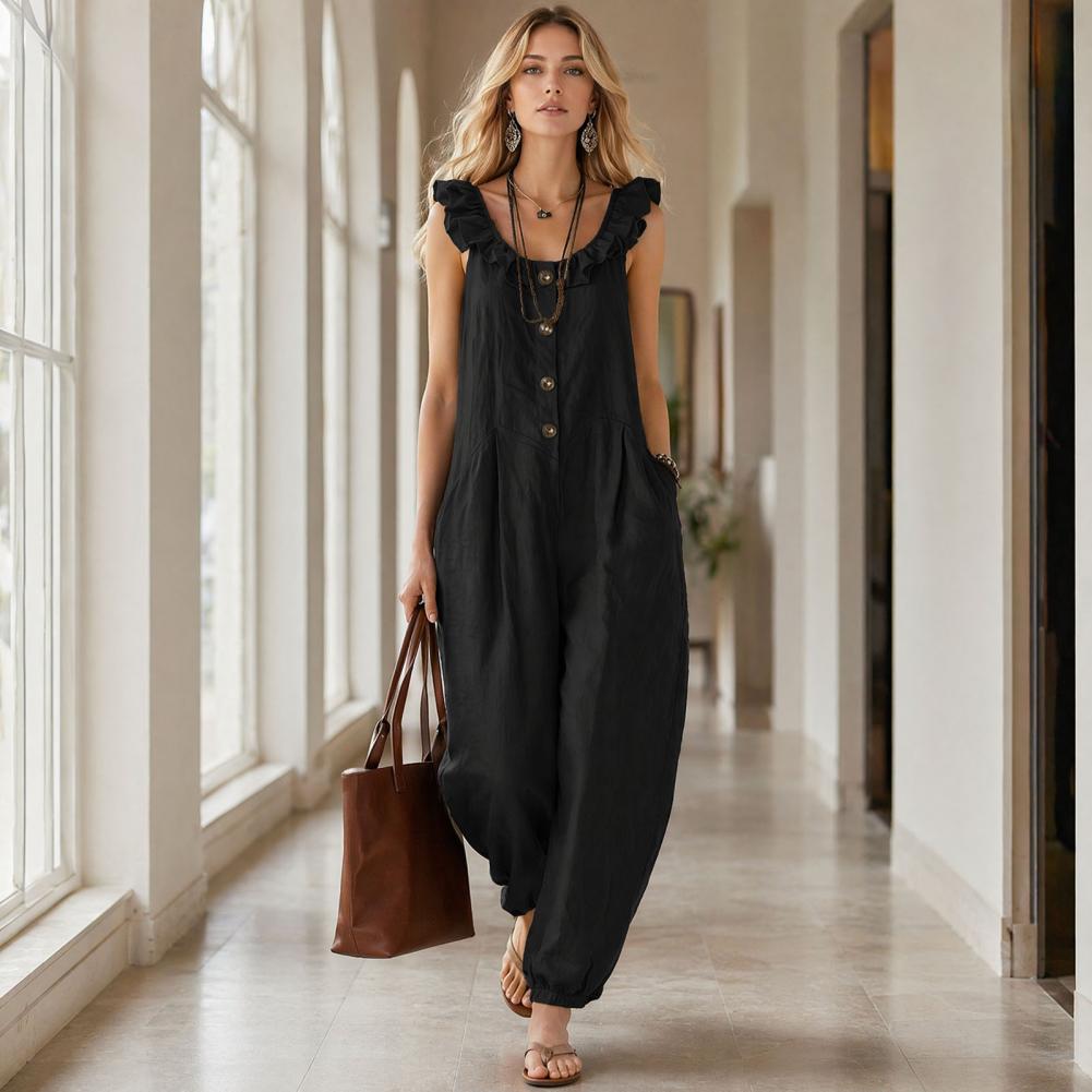 Relaxed Fit Romper Women Women - đánh giá và giá Jumpsuit Linen Relaxed