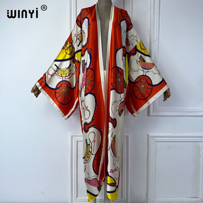 WINYI boho print Kimono Summer - đánh giá và giá Cover Up Kaftan