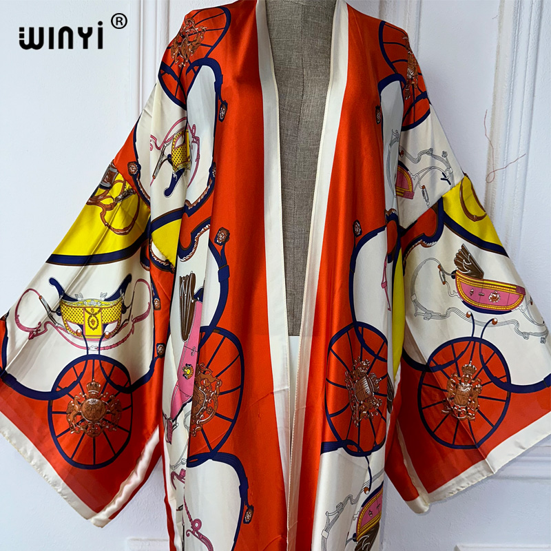 WINYI boho print Kimono Summer - đánh giá và giá Cover Up Kaftan