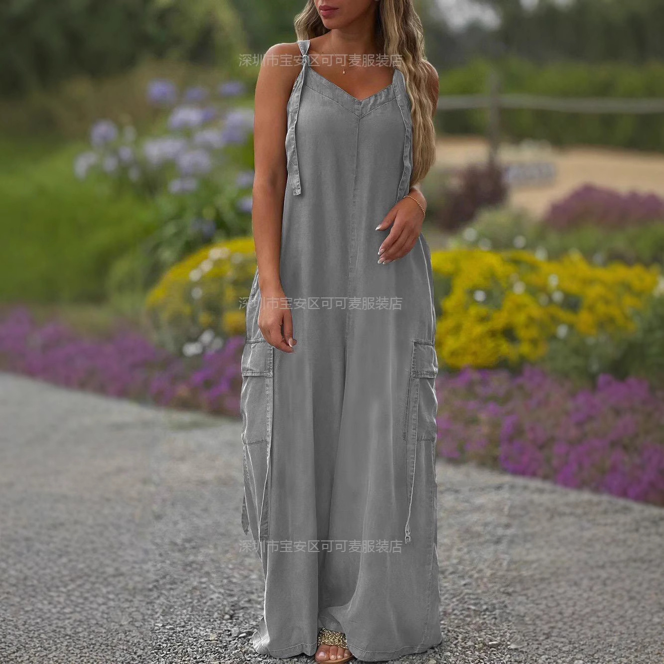 Loose Summer Jumpsuit Casual L - đánh giá và giá Jumpsuit Linen Relaxed