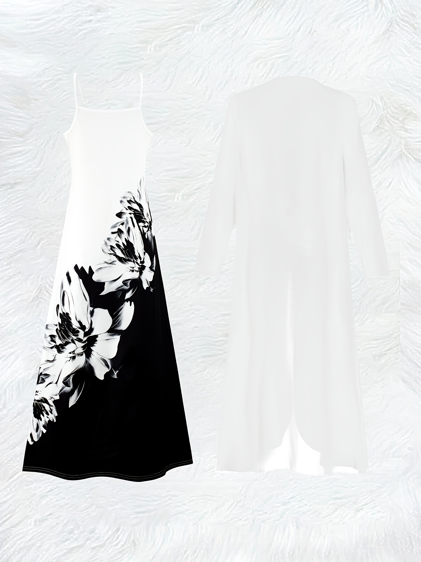 Casual Black and White Floral  - đánh giá và giá Midi Skirt Floral