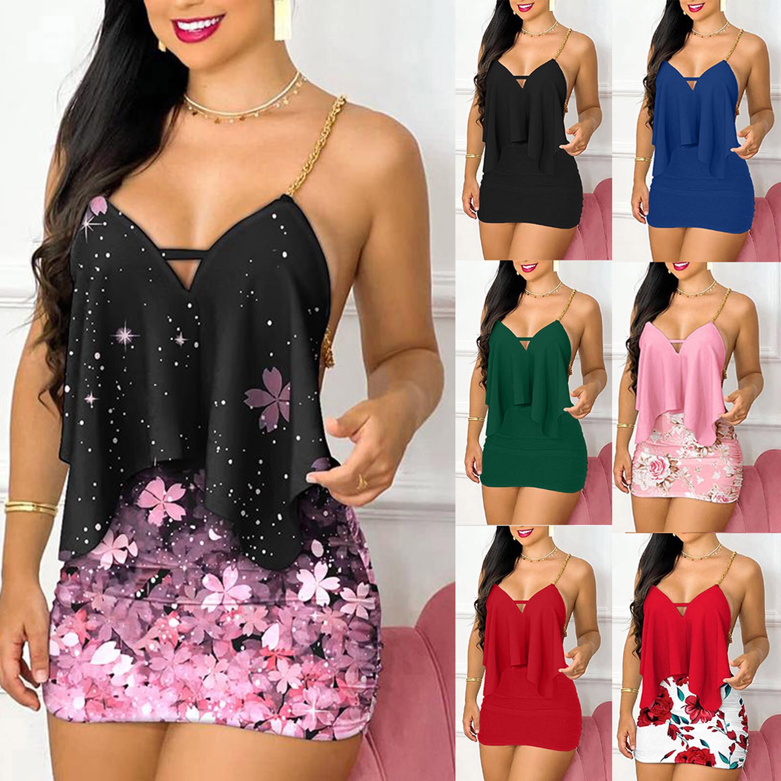 Womens Dresses Summer Fashion  - đánh giá và giá Romper Floral Print