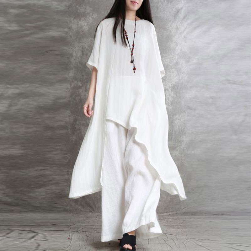 Women's Cotton Linen 2-piece S - đánh giá và giá Linen Pant Wide