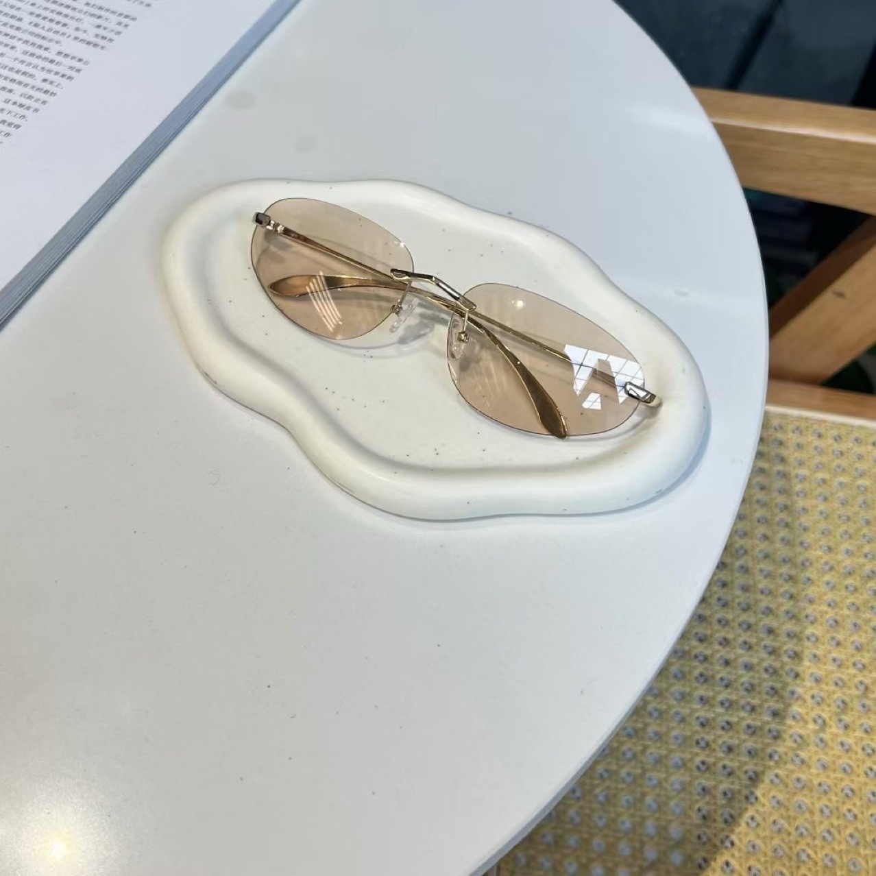 UV400 Rimless Shades, Cat Eye  - đánh giá và giá Sunglasses Cat Eye