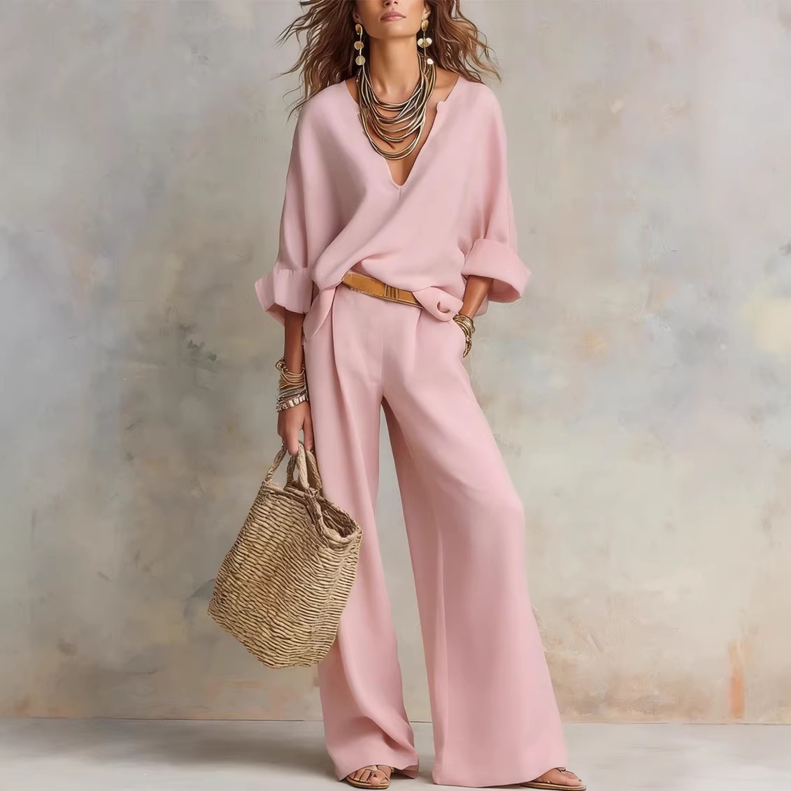 Vintage Women Simple Casual Pu - đánh giá và giá Linen Pant Wide
