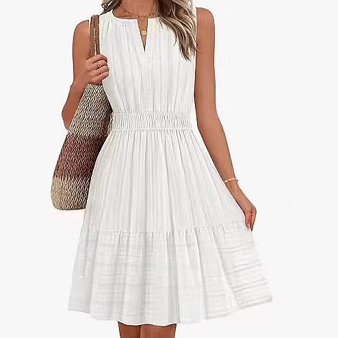 Spring Summer Women's Sleevele - đánh giá và giá Linen Dress Wrap