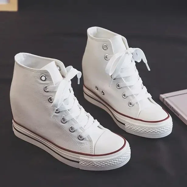 High 8cm Platform Canvas Shoes - đánh giá và giá Wedge Espadrille Women