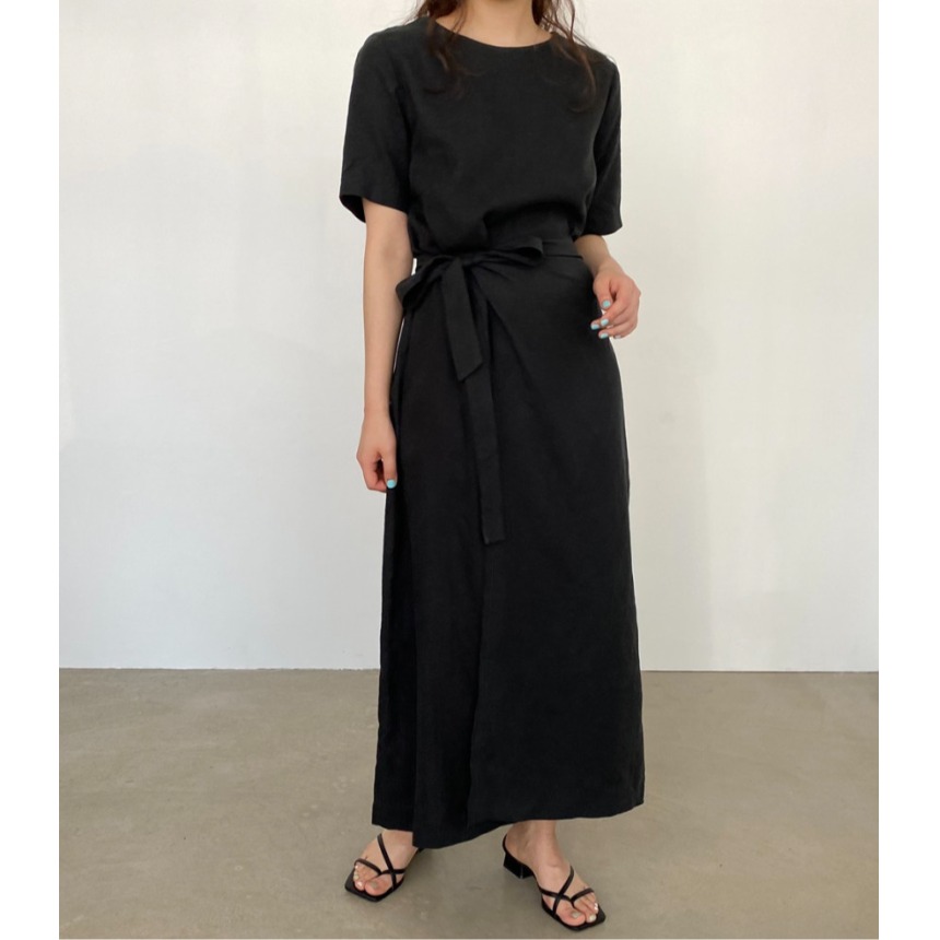 Elegant Cotton Linen Wrap Dres - đánh giá và giá Linen Dress Wrap