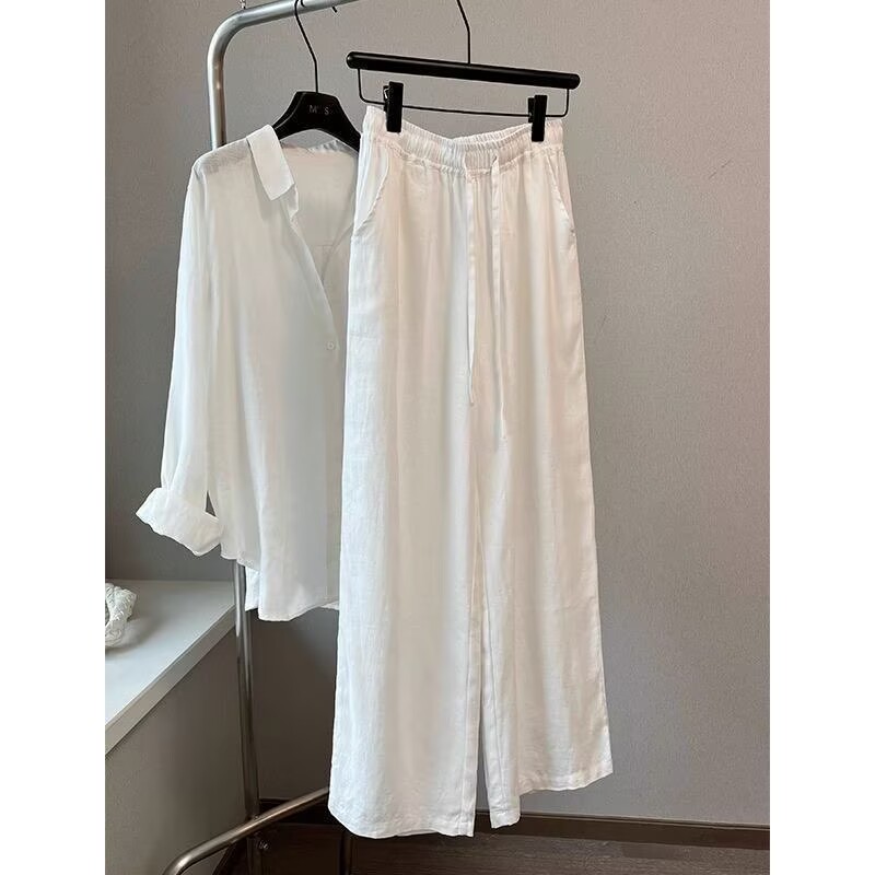 Korean White Cotton Linen Wide - đánh giá và giá Linen Pant Wide