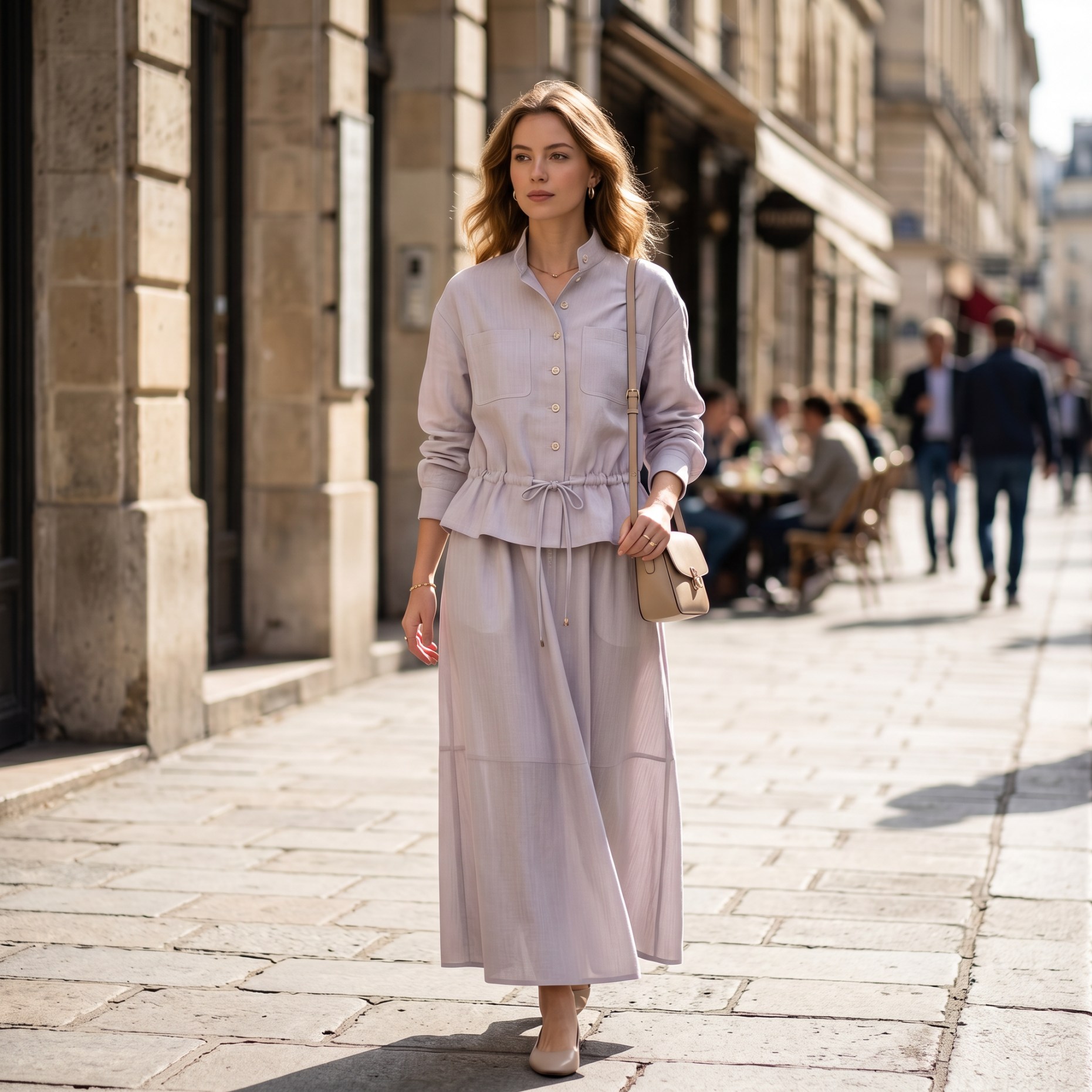 Fashion Ladies Skirt Solid Col - đánh giá và giá Midi Skirt Floral